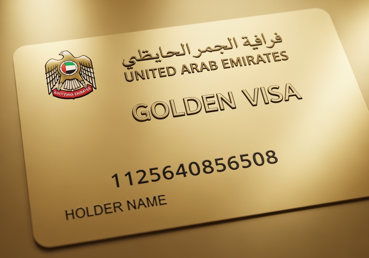 Uae,Golden,Visa,Card,Make,It,Realistic,Without,Face,With
